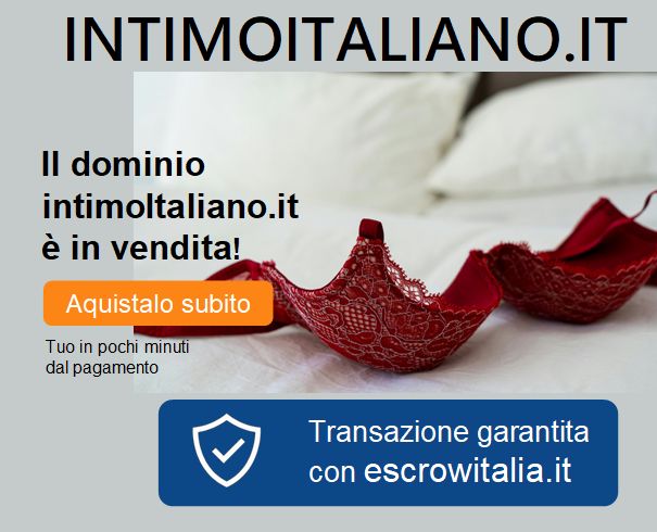 Dominio intimoItaliano.it per lingerie e abbigliamento Made in Italy